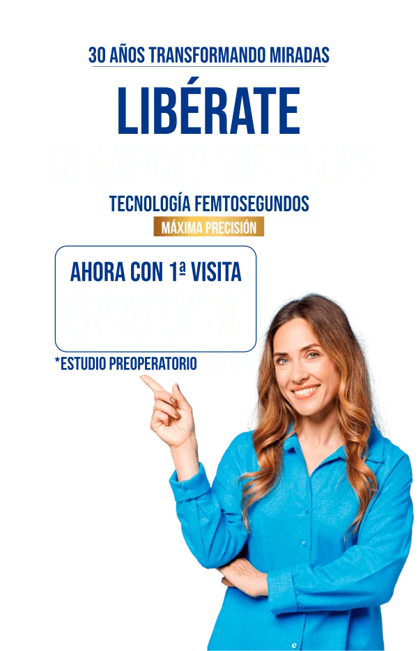 Libérate de gafas y lentillas